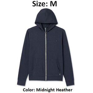 NEW Vuori Men's Coronado Hoodie Midnight Heather Navy Blue Size: M Medium
